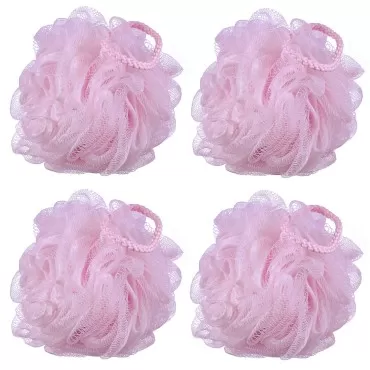 iboodi 60g/pcs Pink Mesh Bath Sponge Shower Pouf L...