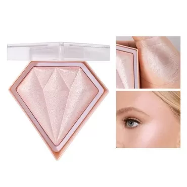 AKARY Face Glitter Blush Pink Shimmer Highlighter Blusher Powder Makeup Cosmetics Facial Contour Corrector Shine Rouge (#03 Fairy Powder)