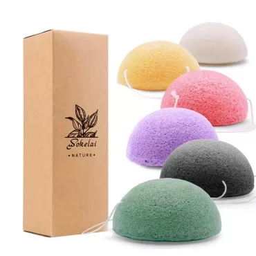 Konjac Facial Sponges for Cleansing Exfoliating - ...