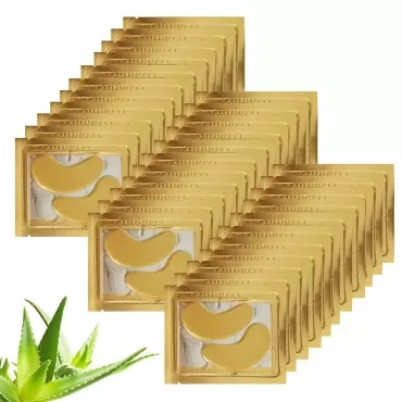 Under Eye Patches - 30 Pairs Under Eye Masks for Dark Circles and Puffiness, 24k Gold Dark Circles Under Eye Treatment for Women, Undereye Gel Patches Under Eye Bags - Reduce Wrinkles Anti-Aging