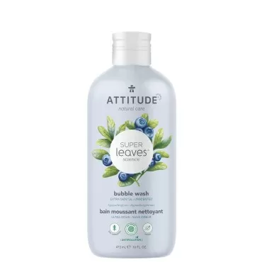 ATTITUDE Bubble Bath, EWG Verified, Plant and Mineral-Based, Dermatologically Tested, Vegan Body Care Products, Extra Gentle, Unscented, 16 Fl Oz