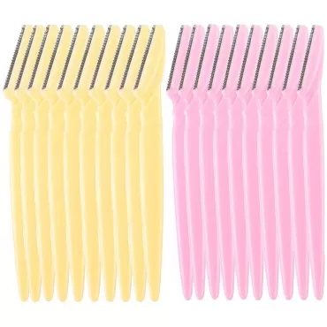 Eyebrow Razor, 20 Pcs Eyebrow Razors Multipurpose Exfoliating Dermaplaning Tool Trimming and Shaving Grooming Eyebrow Face Razor and Eyebrow Shaper For Women and Man