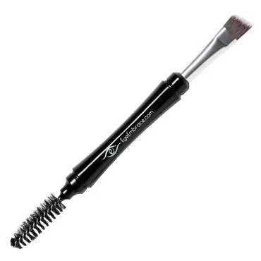 Eye Embrace Pro Grip Angled Eyebrow Brush and Spoolie Brush - Premium Quality Brush for Brow Makeup