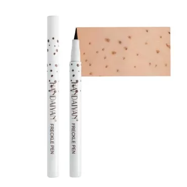 AKARY Freckle Pen Professional Lifelike Face Concealer Point Out Natural Waterproof Longlasting Soft Artificial Freckles Fine Makeup Freckle Pen Life Face Decoration (#02 Natural coffee)