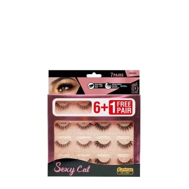 CATTITUDE 3D LASHES MEGA PACK (Sexy Cat - 7 pairs)