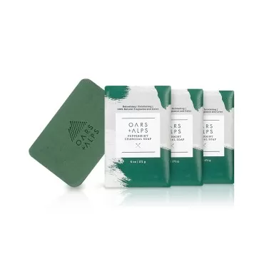 Oars + Alps Peppermint Charcoal Bar Soap, Dermatol...