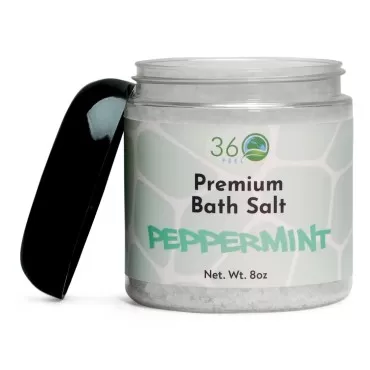 360Feel Peppermint Detox Bath Salt Body Scrub - Gr...