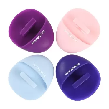 Slick- Silicone Facial Cleansing Brush, 4 Pack, Fa...
