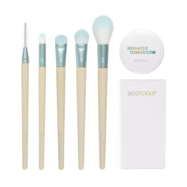 EcoTools Limited Edition Eye Shine Bright Makeup Brush Set, Mother's Day & Easter Gift Set, 7 Piece Set, Perfect For Wife, Spouse, Girlfriend, Significant Other, or Daughter