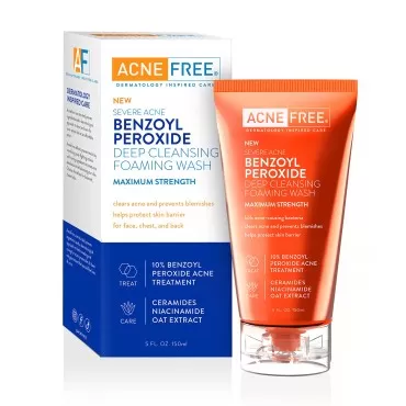 AcneFree Severe Acne 10% Benzoyl Peroxide Foaming ...