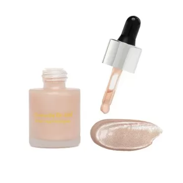 EpiLynx by Dr. Liia Liquid Highlighter Drops with Mica For Contouring and Creating an Illuminating Glow, Sparkles - Allergen Free, Vegan - Creamy Glaze, 30mL
