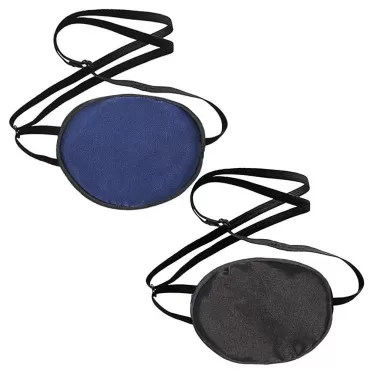 NA 2 Pieces Silk Eye Patch, Adjustable Soft Eye Patch, Silk Single Eye Patch with Adjustable Strap, Elastic Lazy Eye Patch for Amblyopia, Strabismus (blue,black)