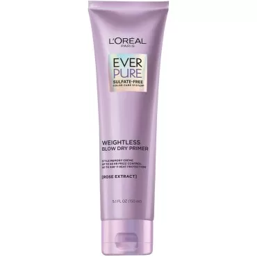 L’Oréal Paris Blow Dry Primer for 48 HR Frizz Control, Sulfate Free, EverPure 5.1 fl oz