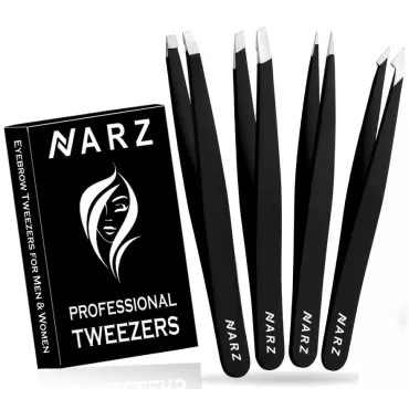 4Pcs Professional Tweezer for Facial Hair Women & ...