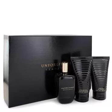 Unforgivable Cologne By Sean John Gift Set Cologne for Men 4.2 oz Eau De Toilette Spray + 3.4 oz Shower Gel + 3.4 oz After Shave Balm ?Psychedelic dreams?