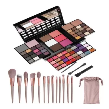 74 Colors Cosmetic Makeup Palette Set Kit Combinat...