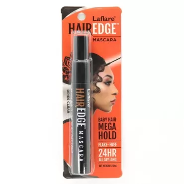 Laflare HAIREDGE Mascara, Dries Clear, Flake Free, Nourishes hair, Hair Edge Gel Mascara (MEGA HOLD)