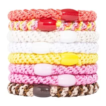 L. Erickson Grab & Go Ponytail Holders Set of 8 - Molokini
