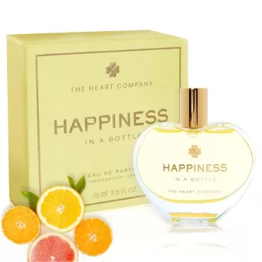 THE HEART COMPANY | Happiness in a bottle | Citrus Perfume for women | Vegan Women's Eau de Parfum | Clean Bergamot Fragrance with Essential Oils 75ml - 2.5 fl oz.