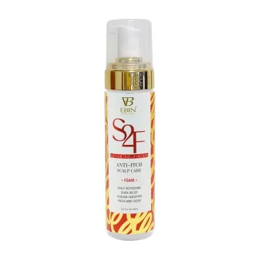 EBIN NEW YORK Anti-Itch Foaming Lotion 8.5 oz/ 250ml | Moisturizing and Hydration, Smoothing with Natural High Shine, Defining Curls All Day Long