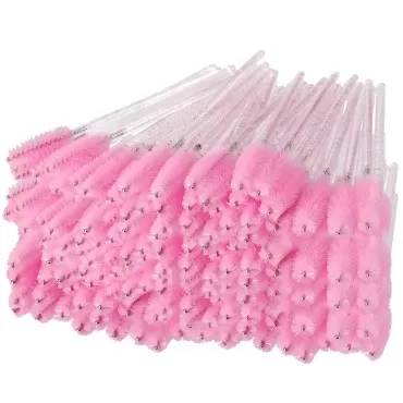 ZOENHOU 200 PCS Crystal Eyelash Brush, Disposable ...