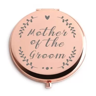 Dyukonirty Mother of The Groom Gifts Travel Makeup Mirror Rose Gold Daughter Mother of The Groom Gifts from Wedding