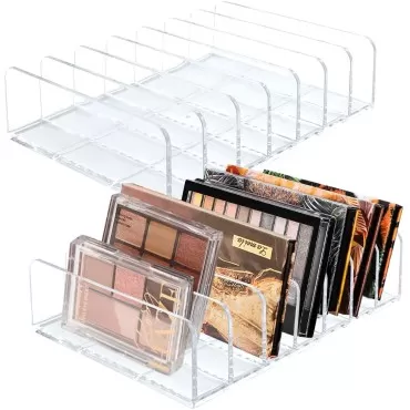 2 Pack Acrylic Eyeshadow Palette Makeup Organizer,...