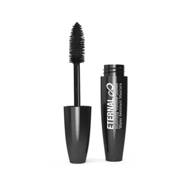 Eternal Stunning Volume Lashes Water Resistant Mascara - No Smudging or Clumping False Lash Effect Makeup, 0.44 Oz (Black)