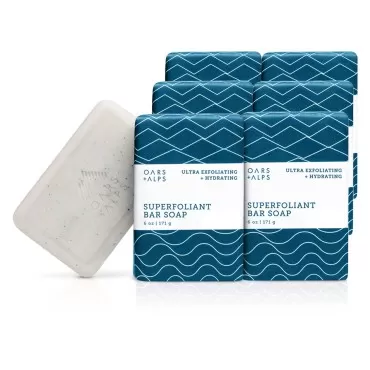 Oars + Alps Superfoliant Exfoliating Mens Bar Soap...