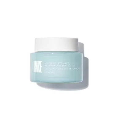 MAKE Micro-Crystalline Exfoliating Face Mask - Dual Action Face Exfoliator - Brightening Skin Care Treatment with Glycolic and Lactic Acids - Face Wash Scrub Suitable for All Skin Types, 1.69 Oz