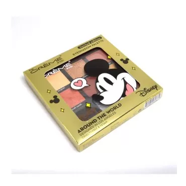 The Creme,Disney Around the World Eyeshadow Palette Mickey Mouse DMES7237 Eye Shadow + Free Zipper Bag