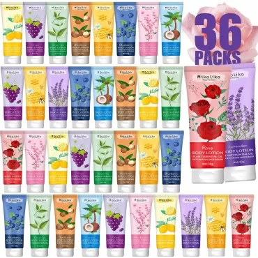 36 Pack Bulk Body Lotion Gift Set, Travel Size Lot...