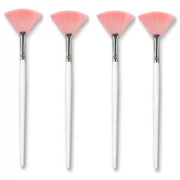 4 Pack Fan Brushes Fan Mask Brush Set, Facial Mask...