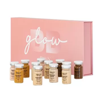 BRÜUN BB Glow Starter Kit of 12 Vials for Spa and School - A Pigment Set for Skin Care to use with Dr Pens and Rollers for Fresh Look and Lasting Results
