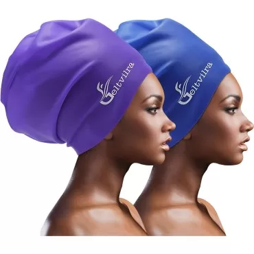 Extra Large Swim Swimming Cap for Braids and Dread...