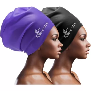 Extra Large Swim Swimming Cap for Braids and Dread...