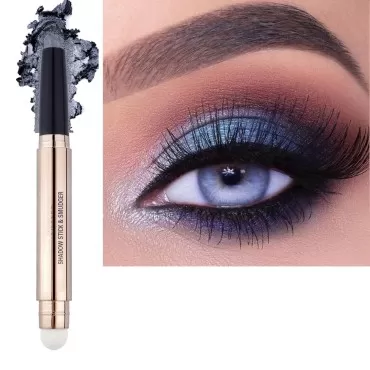 2 in 1 eyeshadow stick and Sponge Makeup Brush, Sm...