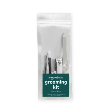 Amazon Basics 5-Piece Basic Grooming Kit...