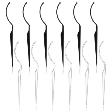 12 Pcs False Eyelashes Display Stick Eyelashes App...