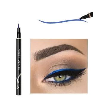 MAFK Liquid Eyeliner,Matte Liquid Eyeliner Colorful Eye Liner Pen Neon Eyeliner Makeup,Waterproof Smudge-Proof Smooth Eyeliner Pen (Blue)