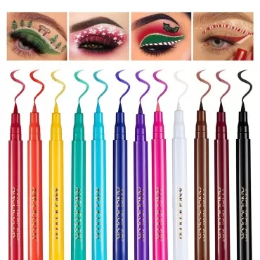 12PCS Matte Colored Liquid Eyeliners Delineador De...