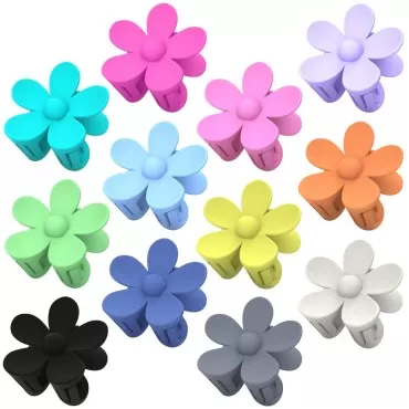 Flower Hair Clips 12Pcs Hair Claw Clips Cute Claw ...