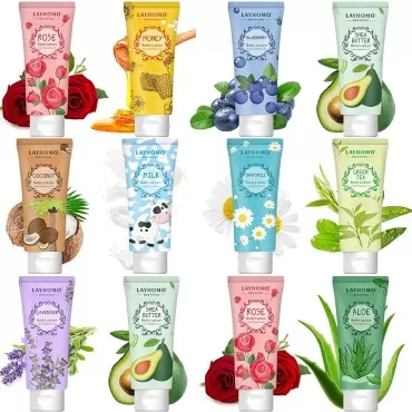 12 Pack Body Lotion Gift Set for Women,Natural Fra...