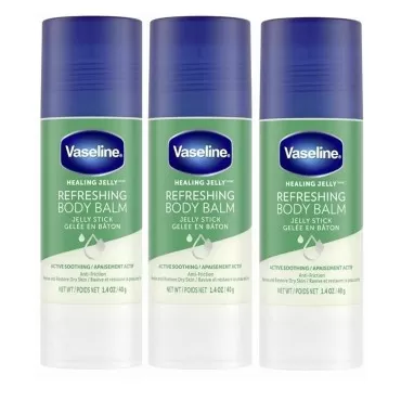 Unilever Refreshing Body Balm Jelly Stick Anti-Friction To Revive & Restore Dry Skin 1.4 oz - 3 Count