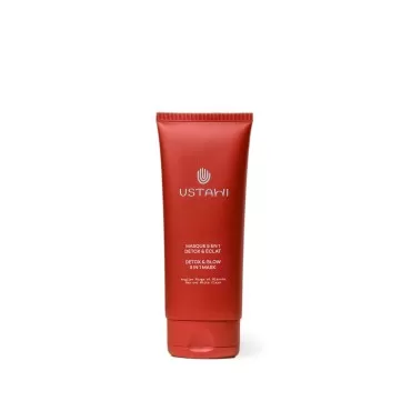 USTAWI Detox and Glow Mask, Deep Cleasing, Brightening and Pore Tightening Clay Face Mask 3.3oz