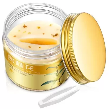 Under Eye Patches, Golden Osmanthus Eye Mask, 24K Gold Eye Mask for Puffy Eyes & Dark Circles Treatments, Reduce Under Eye Bags and Smooth Wrinkles, Hydrating and Moisturizing Eye Gel Pads (80Pcs/Box)