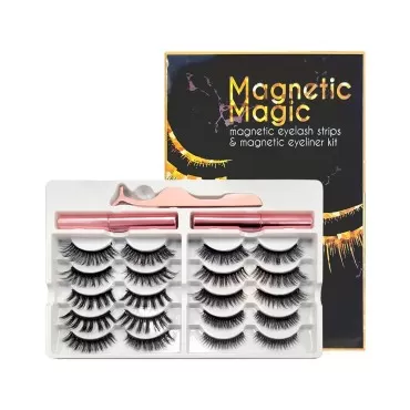 Amber Lash Magnetic Magic Lashes with Eyeliner, Mo...