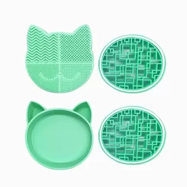 GOLDEN STRAWBERRY 2 PCS Cat Shaped Silicon Makeup ...