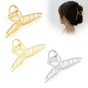 3 PCS Metal Claw Hair Clips, BetterJonny Nonslip T...