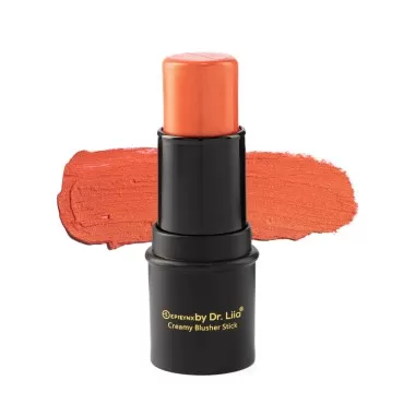 EpiLynx by Dr. Liia Compact Illuminating Cream Blush Stick - Neutral Colors to Match Every Skin Type - Allergen Free I Vegan (Coral Red)